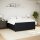 vidaXL Boxspringbett mit Matratze Schwarz 180x200 cm Samt