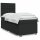 vidaXL Boxspringbett mit Matratze Schwarz 100x200 cm Kunstleder