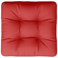 vidaXL Palettenkissen Rot 50x50x12 cm Stoff