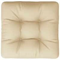 vidaXL Palettenkissen Beige 60x60x12 cm Stoff