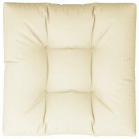 vidaXL Palettenkissen Creme 70x70x12 cm Stoff