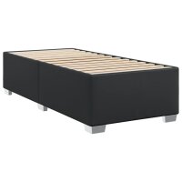 vidaXL Boxspringbett mit Matratze Schwarz 100x200 cm Kunstleder