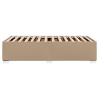 vidaXL Bettgestell Cappuccino-Braun 90x190 cm Kunstleder