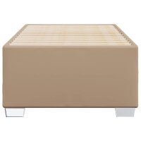 vidaXL Bettgestell Cappuccino-Braun 100x200 cm Kunstleder