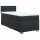 vidaXL Boxspringbett mit Matratze Schwarz 90x190 cm Kunstleder