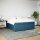 vidaXL Boxspringbett mit Matratze Dunkelblau 200x200 cm Samt