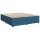 vidaXL Boxspringbett mit Matratze Dunkelblau 200x200 cm Samt