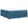 vidaXL Boxspringbett mit Matratze Dunkelblau 200x200 cm Samt