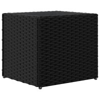 vidaXL Pflanzk&uuml;bel 2 Stk. Schwarz 36x30x32 cm Poly Rattan