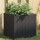 vidaXL Pflanzk&uuml;bel 2 Stk. Schwarz 36x30x32 cm Poly Rattan