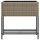 vidaXL Hochbeete mit Ablage 2 Stk. Grau 70x28x70 cm Poly Rattan