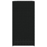 vidaXL Pflanzk&uuml;bel 2 Stk. Schwarz 40x40x80 cm Poly Rattan