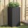 vidaXL Pflanzk&uuml;bel 2 Stk. Schwarz 40x40x80 cm Poly Rattan