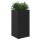 vidaXL Pflanzk&uuml;bel 2 Stk. Schwarz 40x40x80 cm Poly Rattan