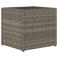 vidaXL Pflanzk&uuml;bel 2 Stk. Grau 36x30x32 cm Poly Rattan