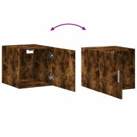 vidaXL Hochschrank Schmal R&auml;uchereiche 40x42,5x225 cm Holzwerkstoff