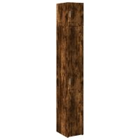 vidaXL Hochschrank Schmal R&auml;uchereiche 30x42,5x225 cm Holzwerkstoff