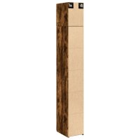 vidaXL Hochschrank Schmal R&auml;uchereiche 30x42,5x225 cm Holzwerkstoff