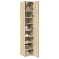 vidaXL Hochschrank Schmal Sonoma-Eiche 40x42,5x225 cm Holzwerkstoff