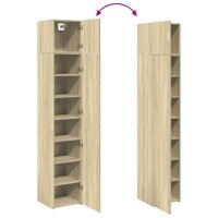 vidaXL Hochschrank Schmal Sonoma-Eiche 40x42,5x225 cm Holzwerkstoff