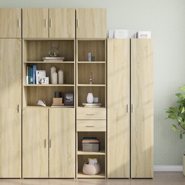 vidaXL Hochschrank Schmal Sonoma-Eiche 40x42,5x225 cm Holzwerkstoff