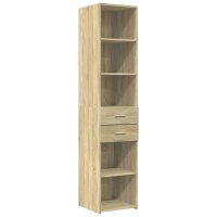 vidaXL Hochschrank Schmal Sonoma-Eiche 40x42,5x225 cm Holzwerkstoff