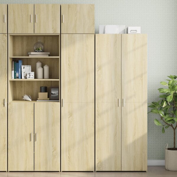 vidaXL Hochschrank Schmal Sonoma-Eiche 45x42,5x225 cm Holzwerkstoff