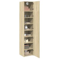 vidaXL Hochschrank Schmal Sonoma-Eiche 45x42,5x225 cm Holzwerkstoff