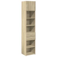 vidaXL Hochschrank Schmal Sonoma-Eiche 45x42,5x225 cm Holzwerkstoff