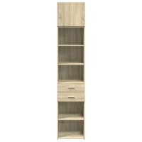 vidaXL Hochschrank Schmal Sonoma-Eiche 45x42,5x225 cm Holzwerkstoff