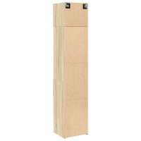 vidaXL Hochschrank Schmal Sonoma-Eiche 45x42,5x225 cm Holzwerkstoff