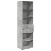 vidaXL Hochschrank Schmal Betongrau 50x42,5x225 cm Holzwerkstoff