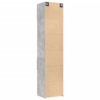 vidaXL Hochschrank Schmal Betongrau 50x42,5x225 cm Holzwerkstoff