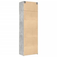 vidaXL Hochschrank Betongrau 70x42,5x225 cm Holzwerkstoff