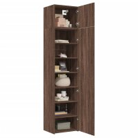 vidaXL Hochschrank Schmal Eichen-Optik 50x42,5x225 cm Holzwerkstoff