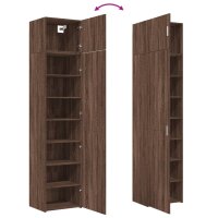 vidaXL Hochschrank Schmal Eichen-Optik 50x42,5x225 cm Holzwerkstoff