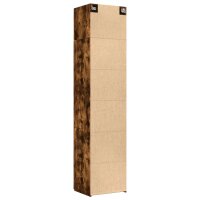 vidaXL Hochschrank Schmal R&auml;uchereiche 50x42,5x225 cm Holzwerkstoff