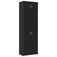 vidaXL Hochschrank Schwarz 70x42,5x225 cm Holzwerkstoff