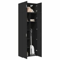 vidaXL Hochschrank Schwarz 70x42,5x225 cm Holzwerkstoff