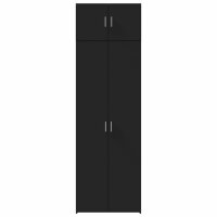 vidaXL Hochschrank Schwarz 70x42,5x225 cm Holzwerkstoff