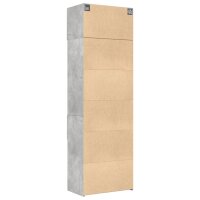 vidaXL Hochschrank Betongrau 70x42,5x225 cm Holzwerkstoff