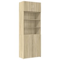 vidaXL Hochschrank Sonoma-Eiche 80x42,5x225 cm Holzwerkstoff