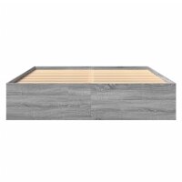 vidaXL Bettgestell Grau Sonoma 150x200 cm Holzwerkstoff