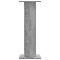 vidaXL Pflanzenst&auml;nder 2 Stk. Grau Sonoma 30x30x80 cm Holzwerkstoff