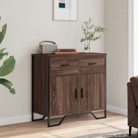 vidaXL Sideboard Braun Eichen-Optik 79,5x35,5x74,5 cm Holzwerkstoff