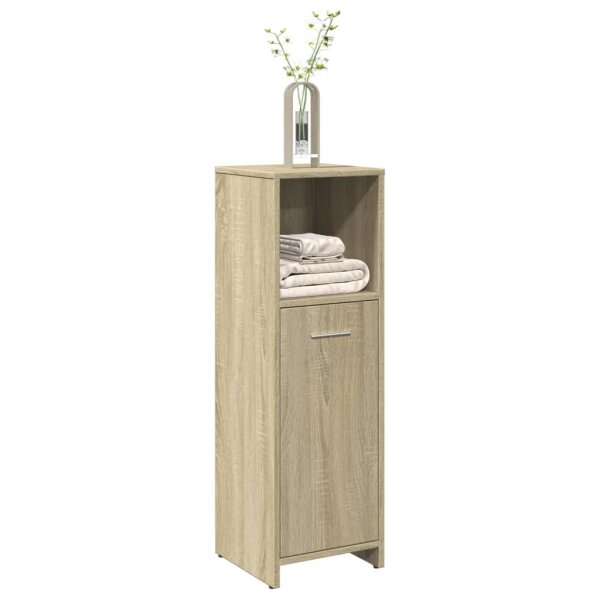 vidaXL Badezimmerschrank Sonoma-Eiche 30x30x95 cm Holzwerkstoff