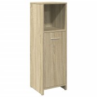 vidaXL Badezimmerschrank Sonoma-Eiche 30x30x95 cm...