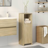 vidaXL Badezimmerschrank Sonoma-Eiche 30x30x95 cm Holzwerkstoff