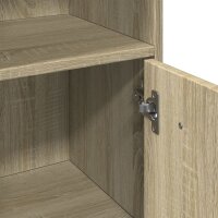 vidaXL Badezimmerschrank Sonoma-Eiche 30x30x95 cm Holzwerkstoff