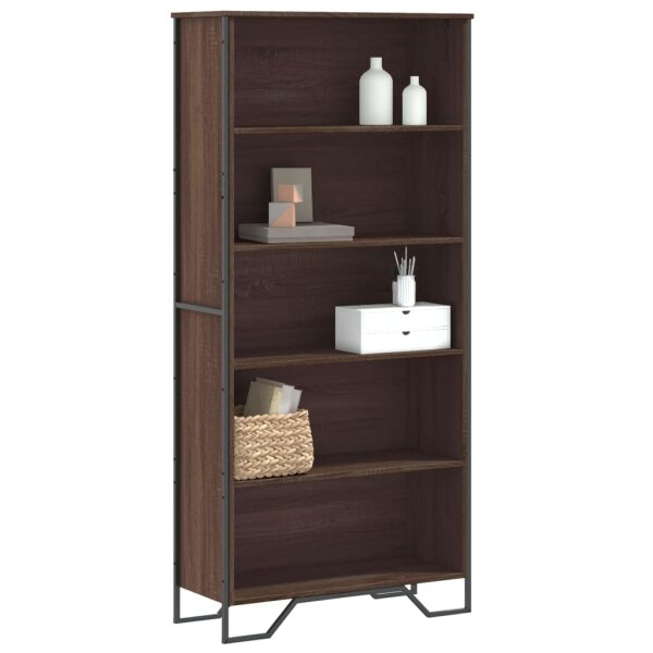 vidaXL B&uuml;cherregal Braun Eichen-Optik 80x31x169 cm Holzwerkstoff